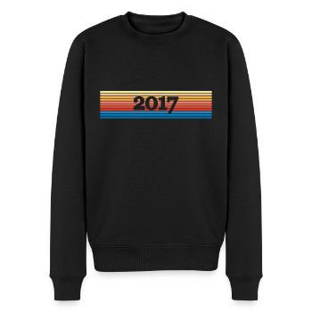 Witzig 2017 - Männer Premium Bio Pullover - Schwarz - Vorne - Nico (187cm)