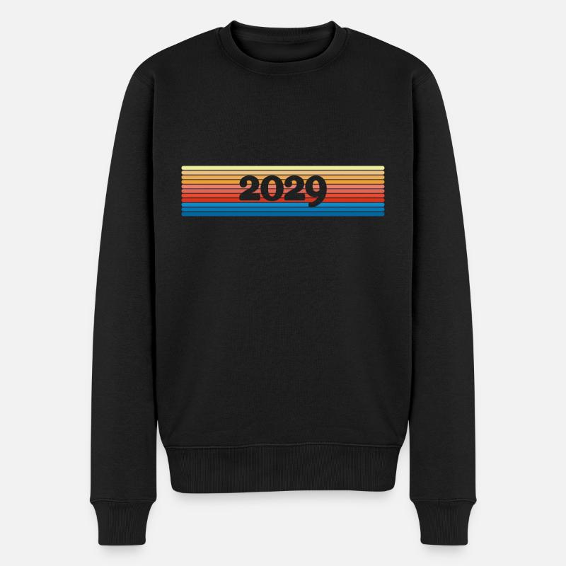 Jahr 2029 - Männer Premium Bio Pullover - Schwarz