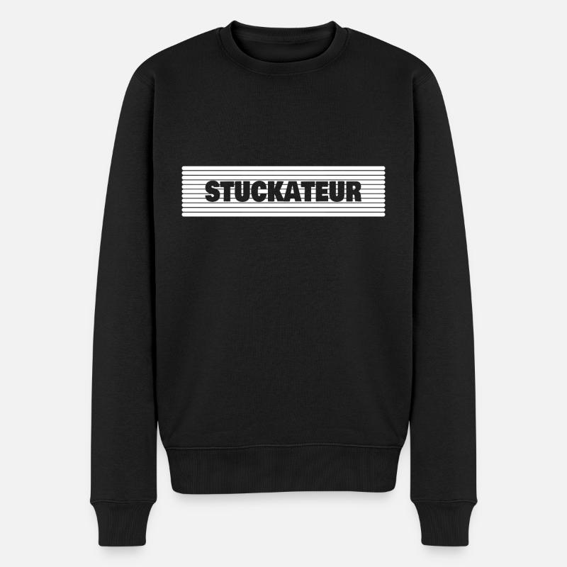 Plâtrier - Pull Premium bio Homme - noir