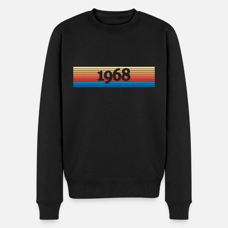 1968 1968 - Männer Premium Bio Pullover - Schwarz