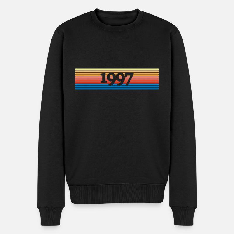 Regenbogen 1997 - Männer Premium Bio Pullover - Schwarz