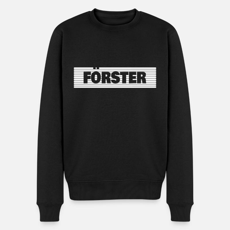 Forestier - Pull Premium bio Homme - noir
