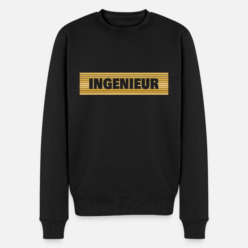 Ingenieur - Männer Premium Bio Pullover - Schwarz