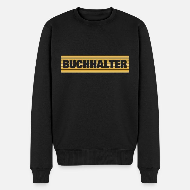 Buchhalter - Männer Premium Bio Pullover - Schwarz