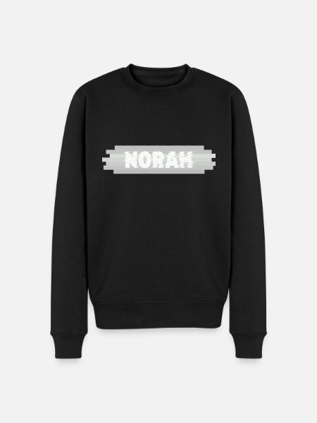 Name Norah - Männer Premium Bio Pullover - Schwarz