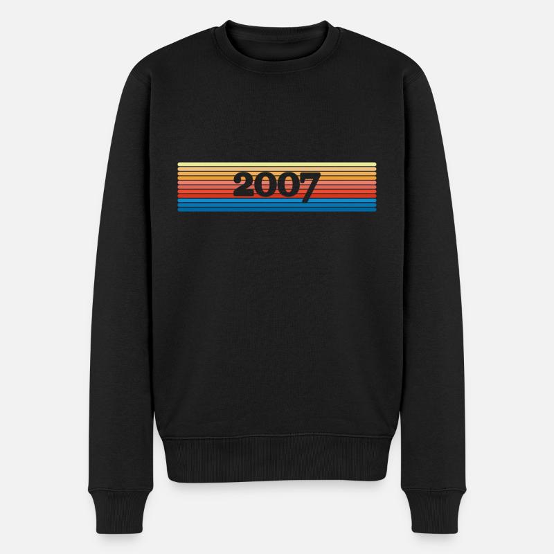 Regenbogen 2007 - Männer Premium Bio Pullover - Schwarz