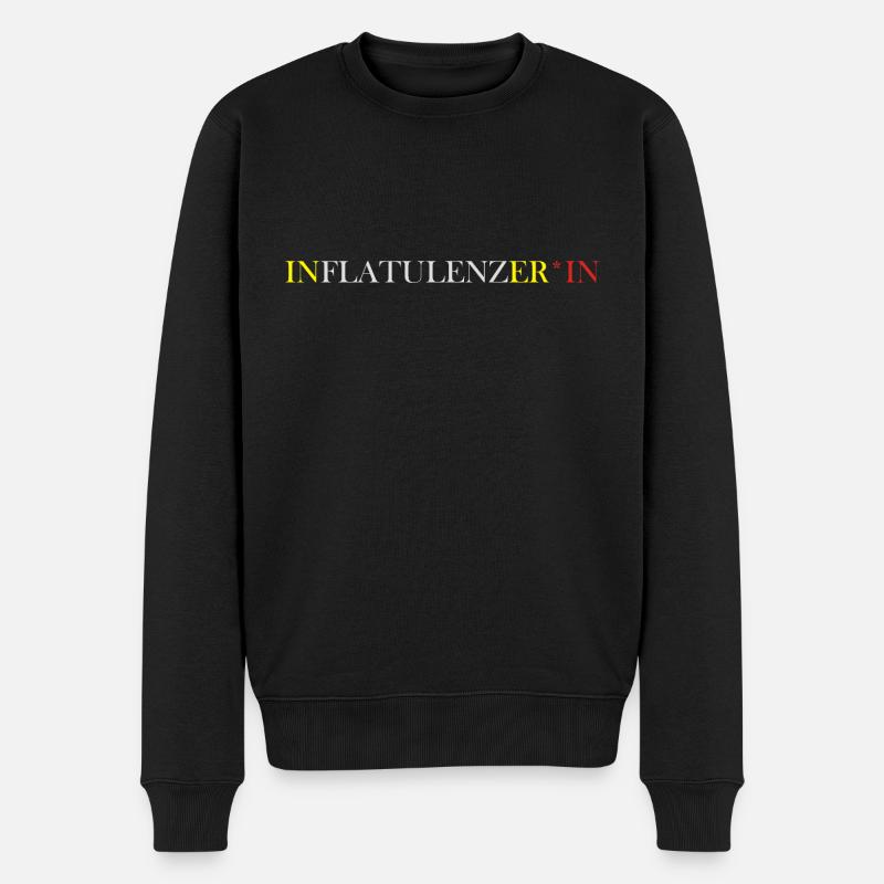 Inflatulenzer*In - Männer Premium Bio Pullover - Schwarz
