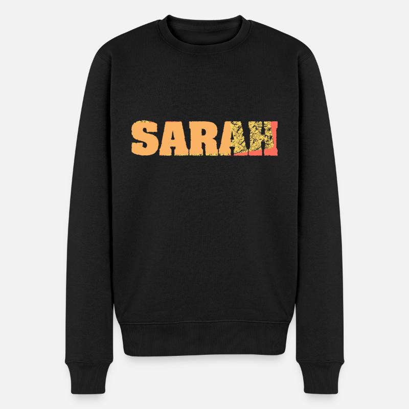 Geschenk für Sarah - Männer Premium Bio Pullover - Schwarz
