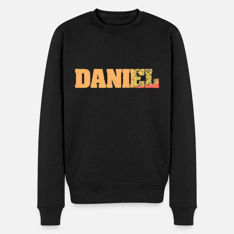 Daniel Geschenkidee - Männer Premium Bio Pullover - Schwarz