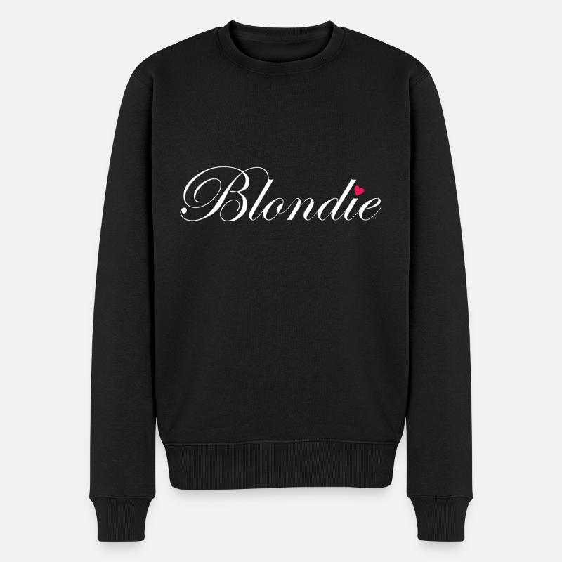 Blondie Brownie - Männer Premium Bio Pullover - Schwarz