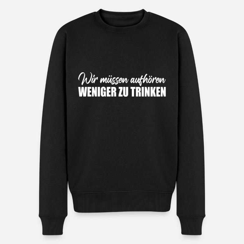 Sauftour - Männer Premium Bio Pullover - Schwarz