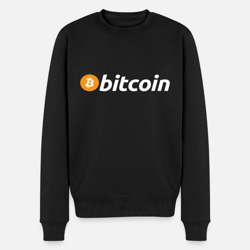 BITCOIN - Männer Premium Bio Pullover - Schwarz