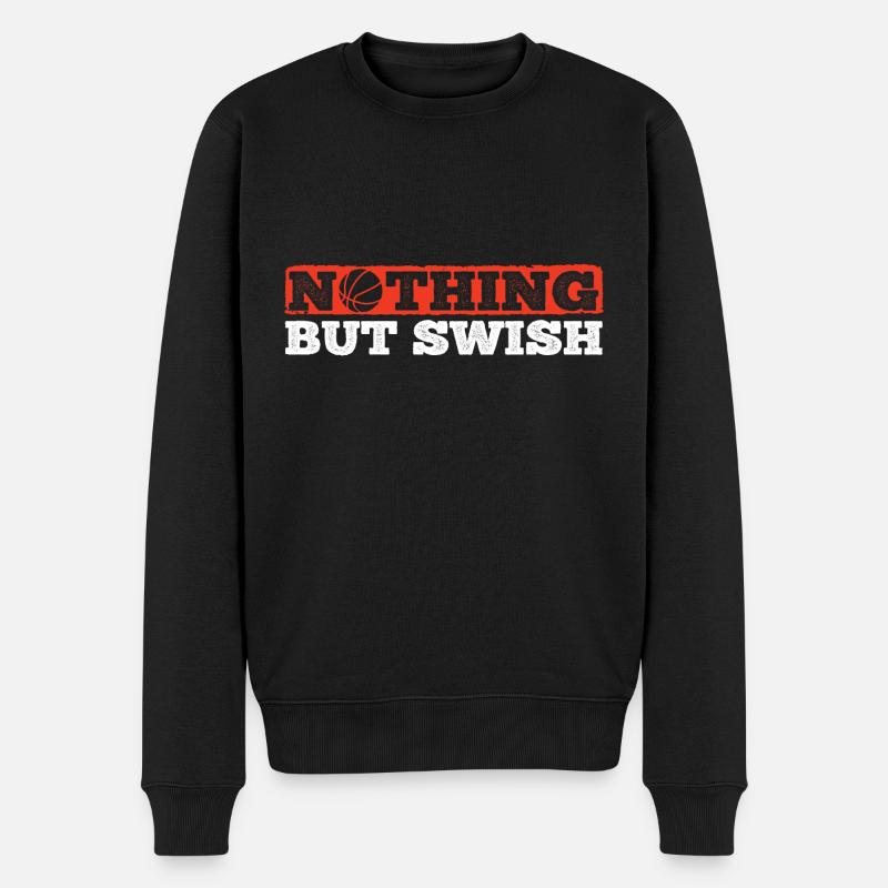 Basketball - Männer Premium Bio Pullover - Schwarz