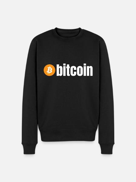 Bitcoin (Bitcoin) - Männer Premium Bio Pullover - Schwarz