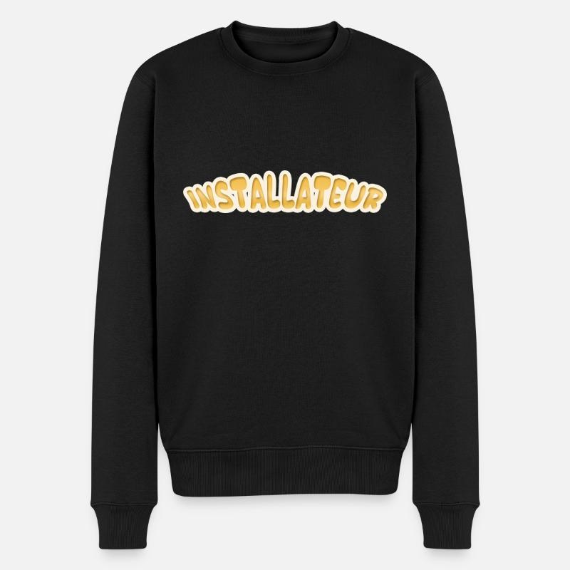 Gift for installer - Men's Premium Organic Jumper - black