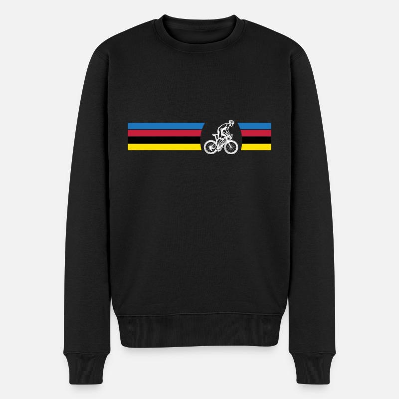 cyclisme shirt fan de cyclisme - Pull Premium bio Homme - noir