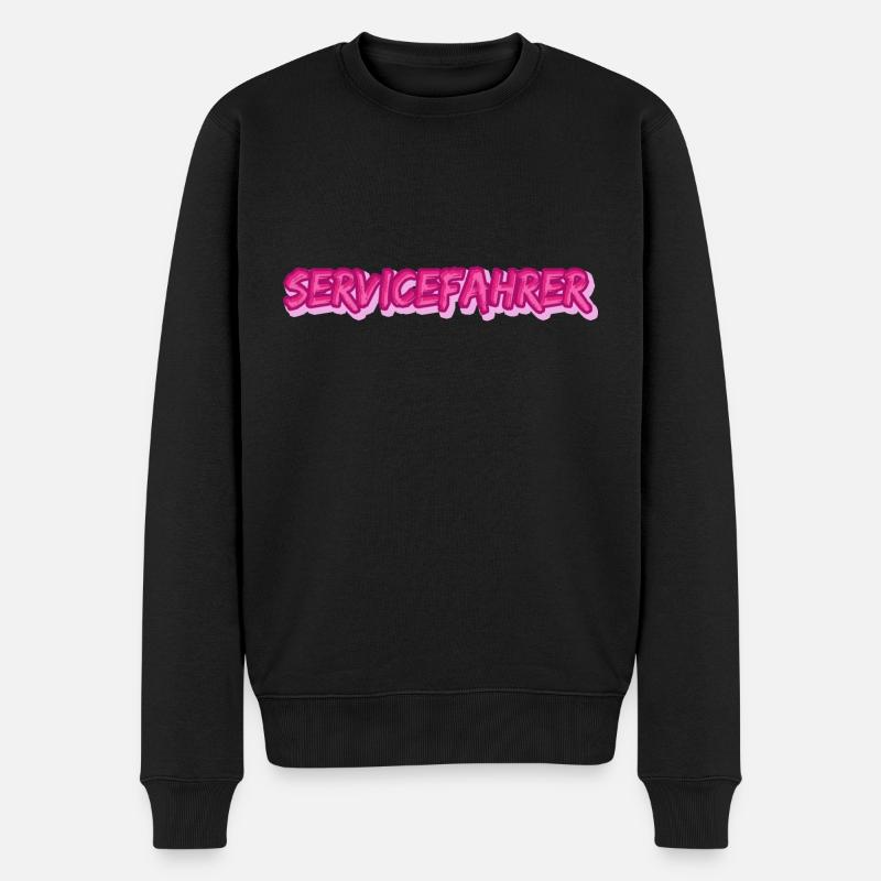 Job Servicefahrer - Männer Premium Bio Pullover - Schwarz