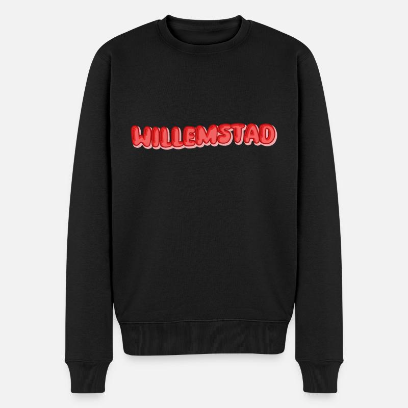 Geschenk für Willemstad - Männer Premium Bio Pullover - Schwarz