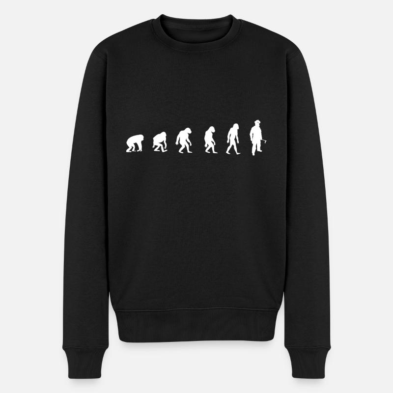 Pompier Pompier Pompier - Pull Premium bio Homme - noir