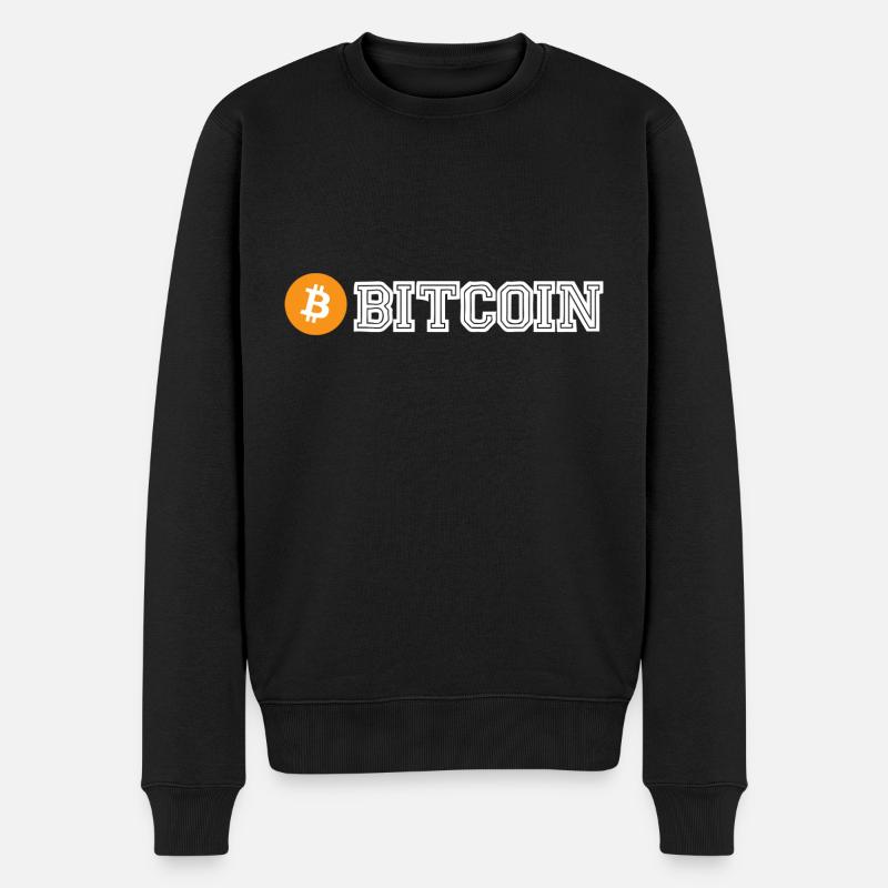 Bitcoin - Pull Premium bio Homme - noir