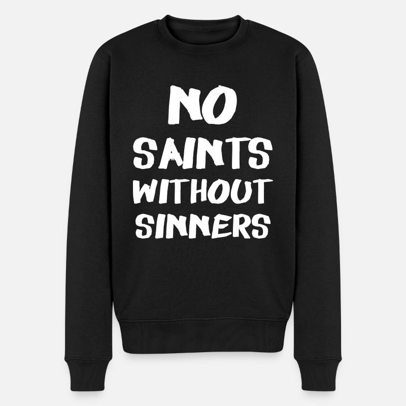 Aucun Saints Sans Sinners - Pull Premium bio Homme - noir