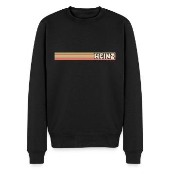 Style Heinz - Männer Premium Bio Pullover - Schwarz - Vorne - Nico (187cm)