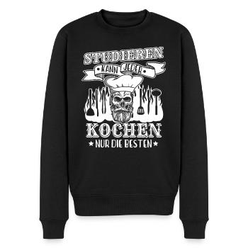 Koch Studieren Kann Jeder Kochen Nur Die Besten - Männer Premium Bio Pullover - Schwarz - Vorne - Nico (187cm)