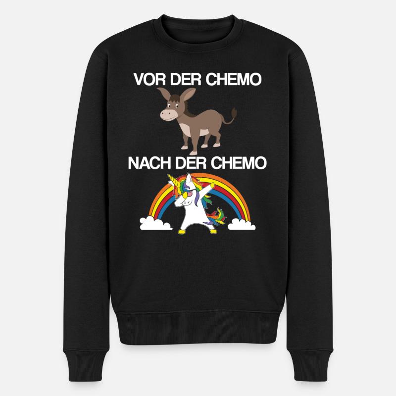 Krebs-Überlebender Chemotherapie Kampf gegen Krebs - Männer Premium Bio Pullover - Schwarz