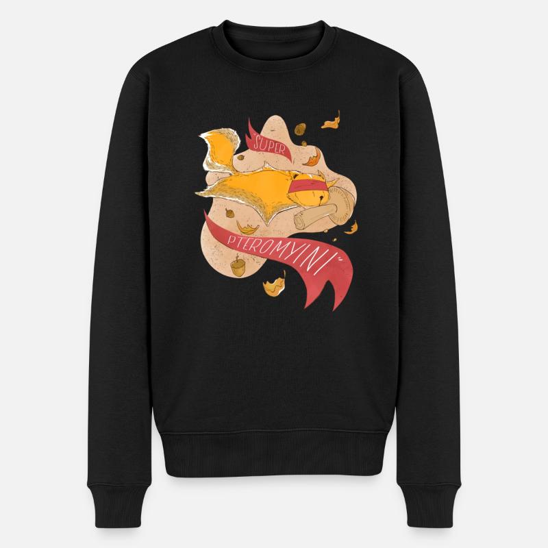 Flying squirrel flying squirrel flying squirrel - Men's Premium Organic Jumper - black