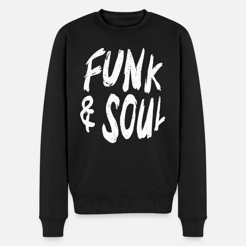 Funk Und Soul Musiker Song Komponist - Männer Premium Bio Pullover - Schwarz