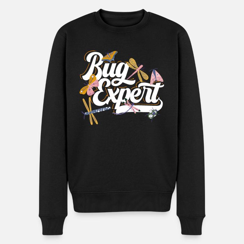 Bug Expert Entomology Insects - Men's Premium Organic Jumper - black