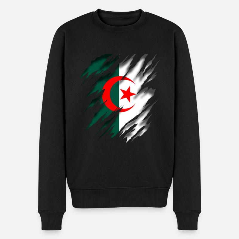 Algerien Algérie - Pull Premium bio Homme - noir