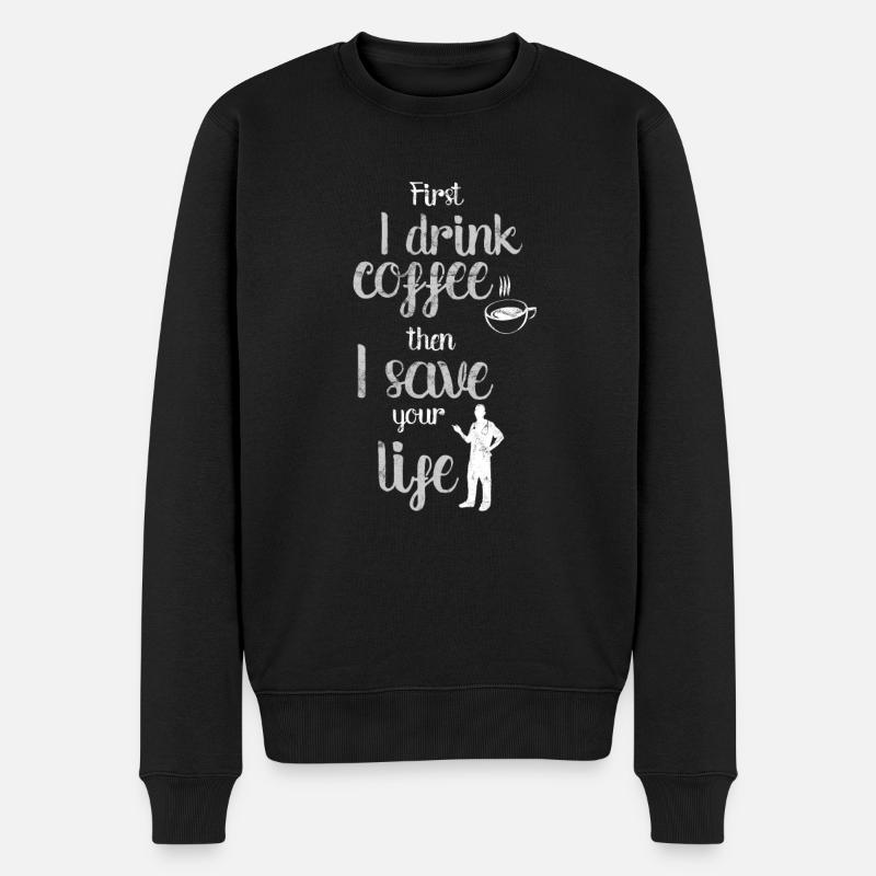 Médecins - Pull Premium bio Homme - noir