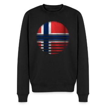 Norwegian Norwegen Land der Fjorde Nordkap - Männer Premium Bio Pullover - Schwarz - Vorne - Nico (187cm)