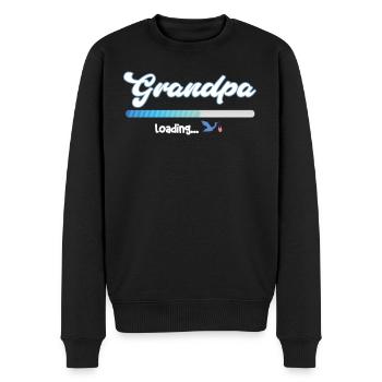 Chargement de grand-père - futur grand-père - blanc - Pull Premium bio Homme - noir - Devant - Nico (187cm)