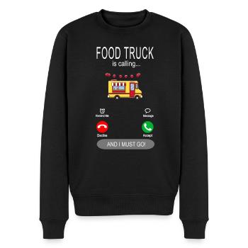 Food Truck is calling - Lecker Streetfood Essen - Pull Premium bio Homme - noir - Devant - Nico (187cm)