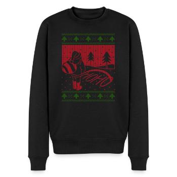 Tenue de Noël moche Ho Ho Santa Pissing - Pull Premium bio Homme - noir - Devant - Nico (187cm)