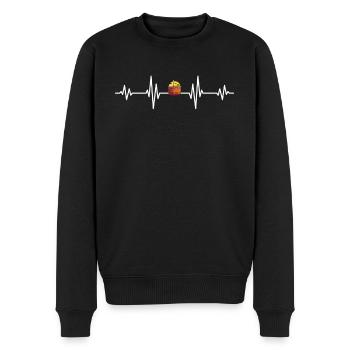Heartbeat swedish Hot Tub - Schwedisches Badefass - Männer Premium Bio Pullover - Schwarz - Vorne - Nico (187cm)
