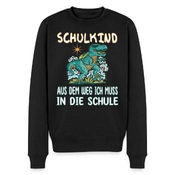Schulkind aus dem Weg - Einschulung erste Klasse - Männer Premium Bio Pullover - Schwarz - Vorne - Nico (187cm)