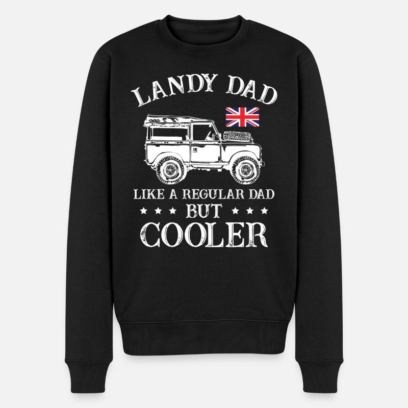 Papa Landy1 - Pull Premium bio Homme - noir