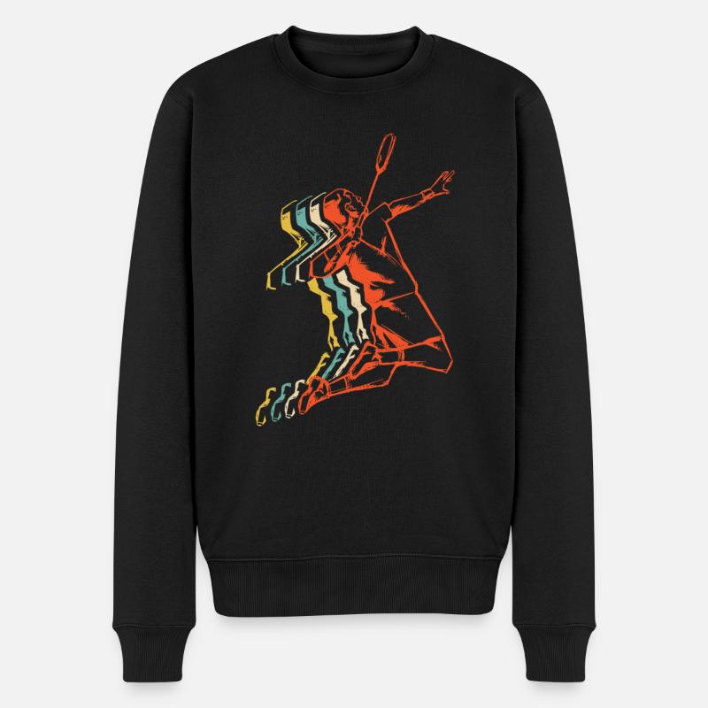 Badminton - Männer Premium Bio Pullover - Schwarz