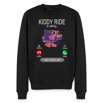 Kiddy ride is calling - Rocking car - Men's Premium Organic Jumper - black - Front - Nico (187cm)