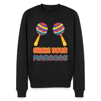 Shake your Maracas Cinco de Mayo - Männer Premium Bio Pullover - Schwarz - Vorne - Nico (187cm)