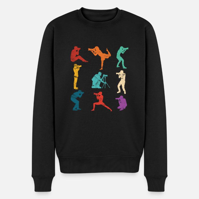Fotografie Fotograf - Männer Premium Bio Pullover - Schwarz