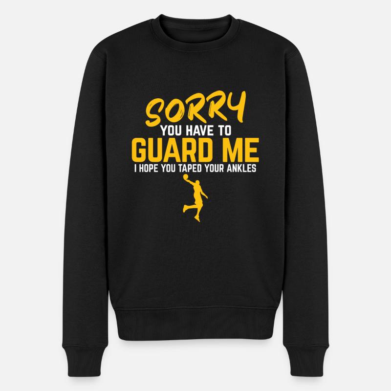 Basketball - Männer Premium Bio Pullover - Schwarz