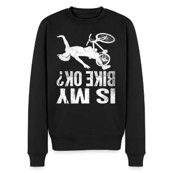 Is my bike ok? Mountain Bike Bike Cycling - Men's Premium Organic Jumper - black - Front - Nico (187cm)