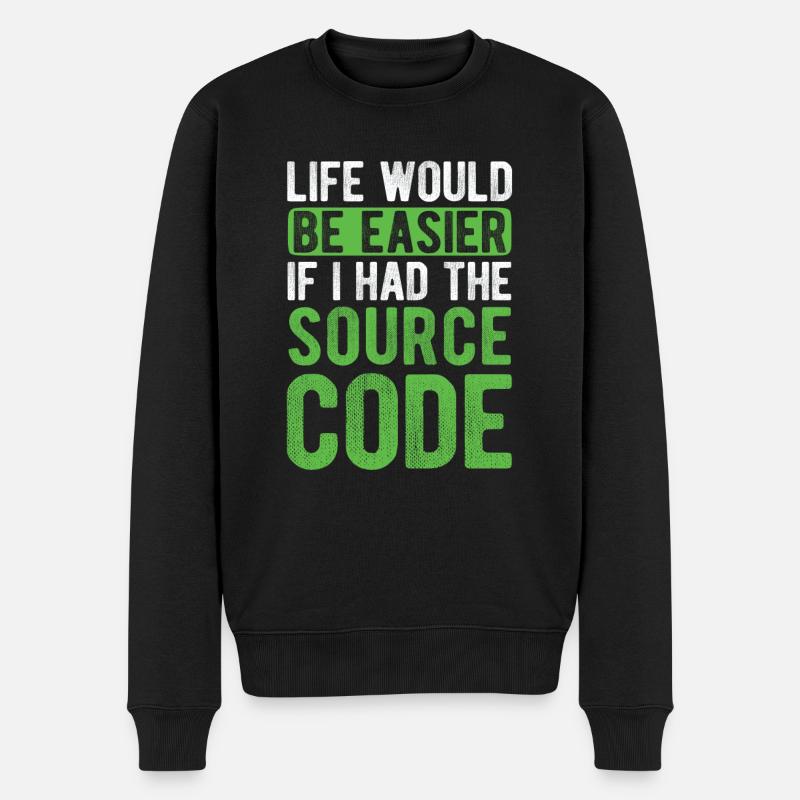 Software Ingenieur Informatiker Programmierer - Männer Premium Bio Pullover - Schwarz