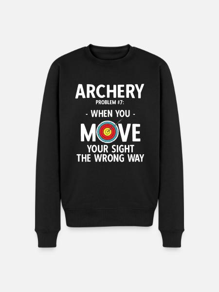 Bogenschießen Archery - Männer Premium Bio Pullover - Schwarz