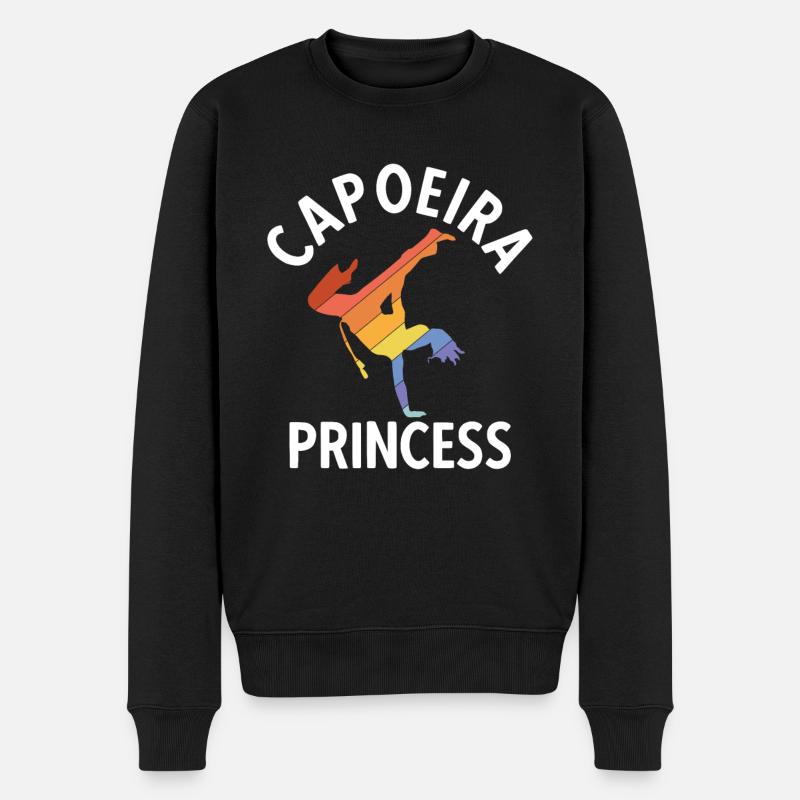Capoeira - Männer Premium Bio Pullover - Schwarz