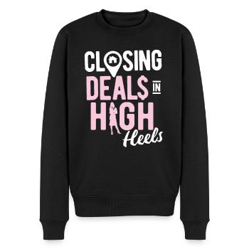 Immobilien-Händler Für Immobilien-Makler - Männer Premium Bio Pullover - Schwarz - Vorne - Nico (187cm)